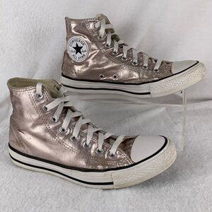 Converse Chuck Taylor Hi Top Women's Shoes Size 9 Rose‎ Gold Some Color Loss